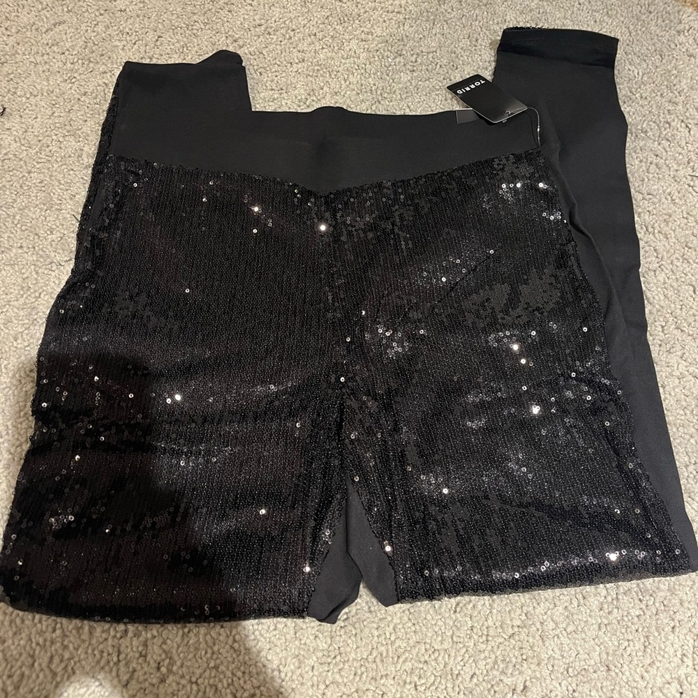 Torrid Black sequin leggings